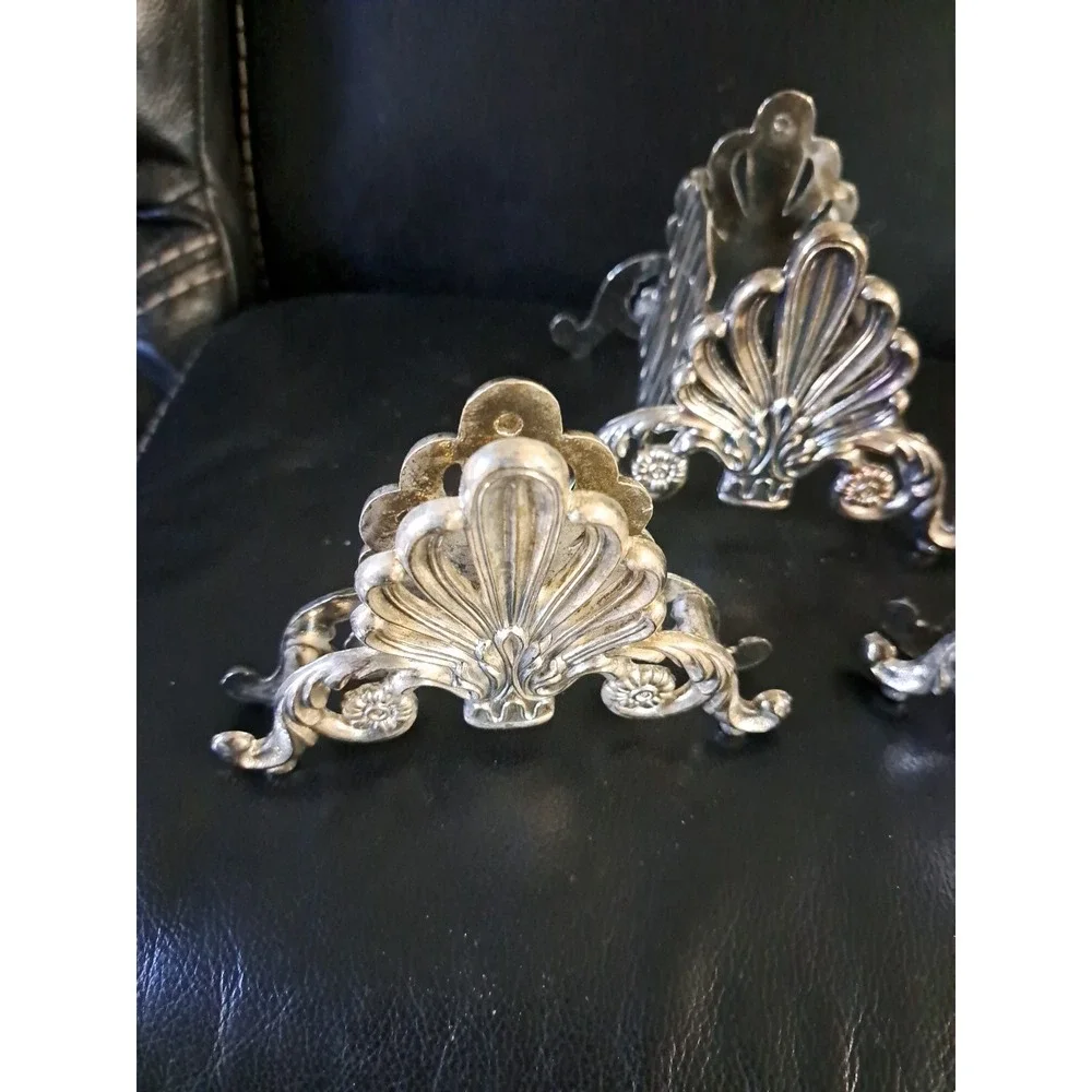 Vintage Baroque Style Silver‎ Plated Buffet Caddies
